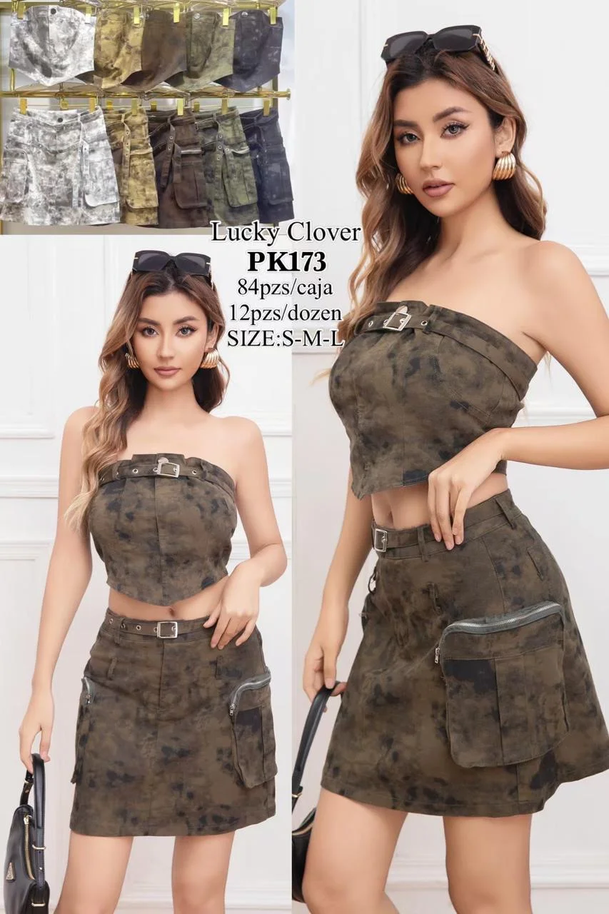 Conjunto de Top y Falda-HS25-PK183 1 Conjunto de Top y Falda-HS25-PK183