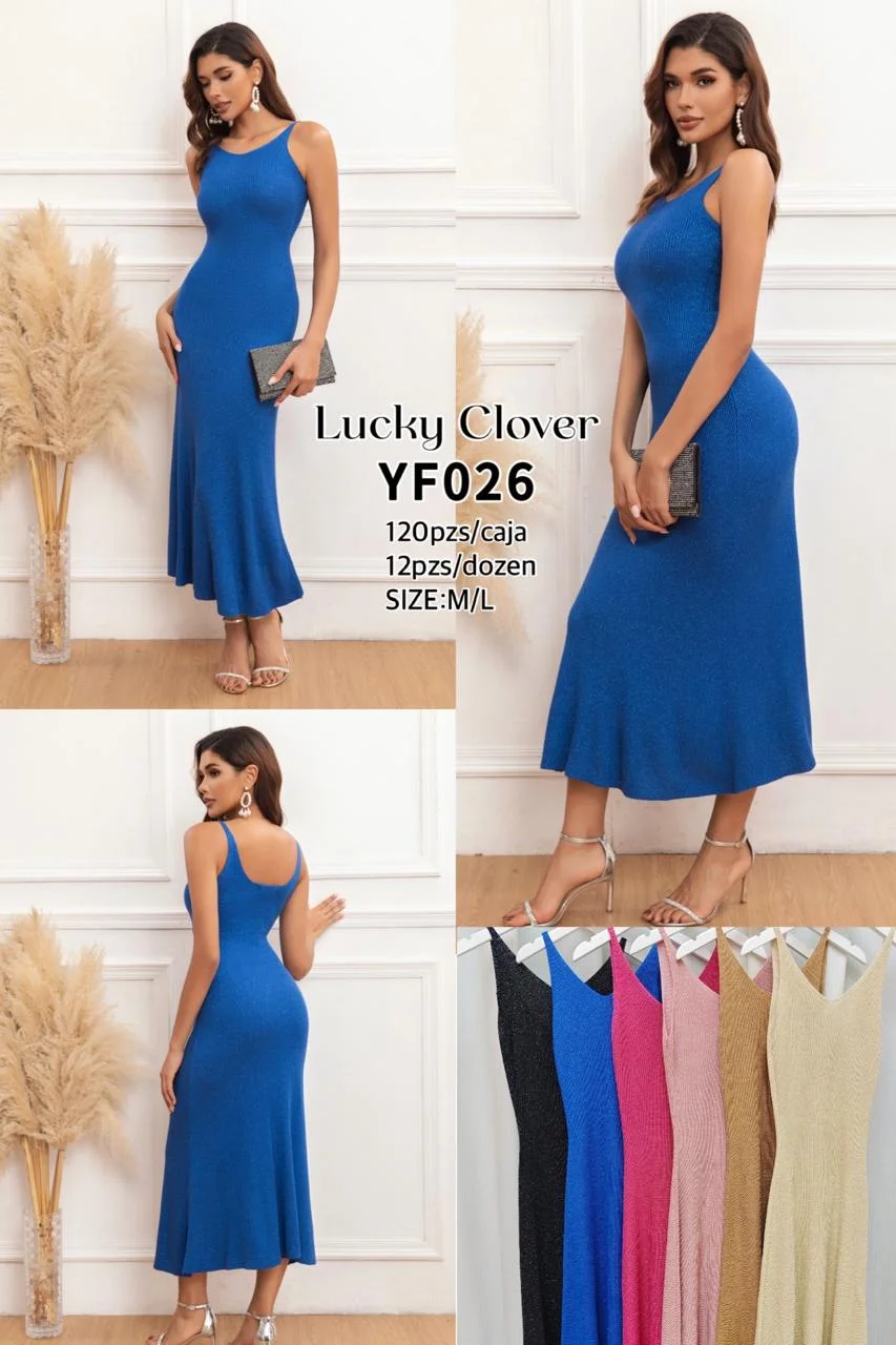 Vestido de noche con escote en V-HS25-YF026 1 Vestido de noche con escote en V-HS25-YF026