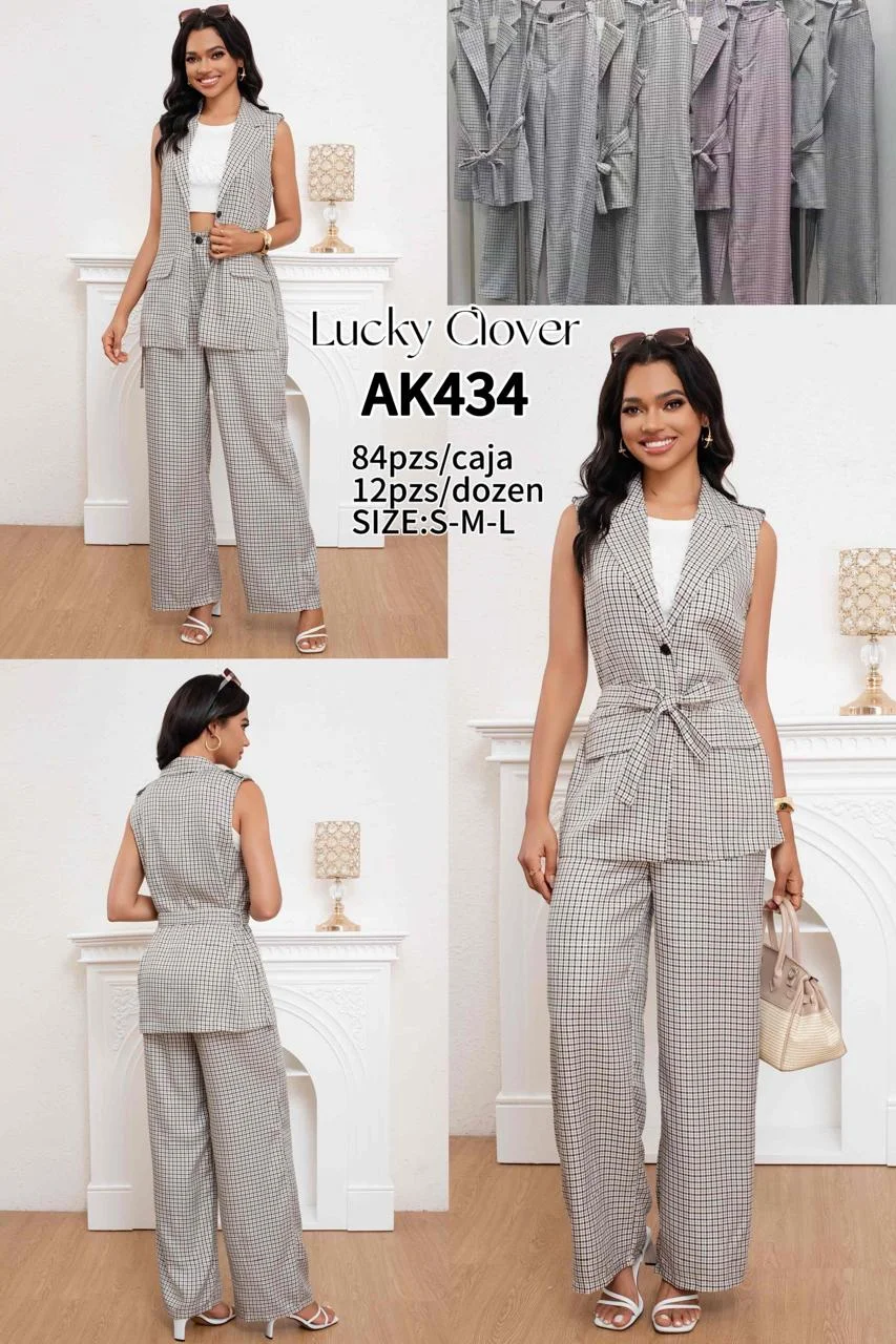 Conjunto formal pantalon y chaleco-HS25-AK434 1 Conjunto formal pantalon y chaleco-HS25-AK434