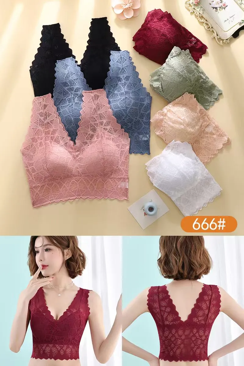 Blusa Encaje Sin Mangas-HS25-666 1 Blusa Encaje Sin Mangas-HS25-666