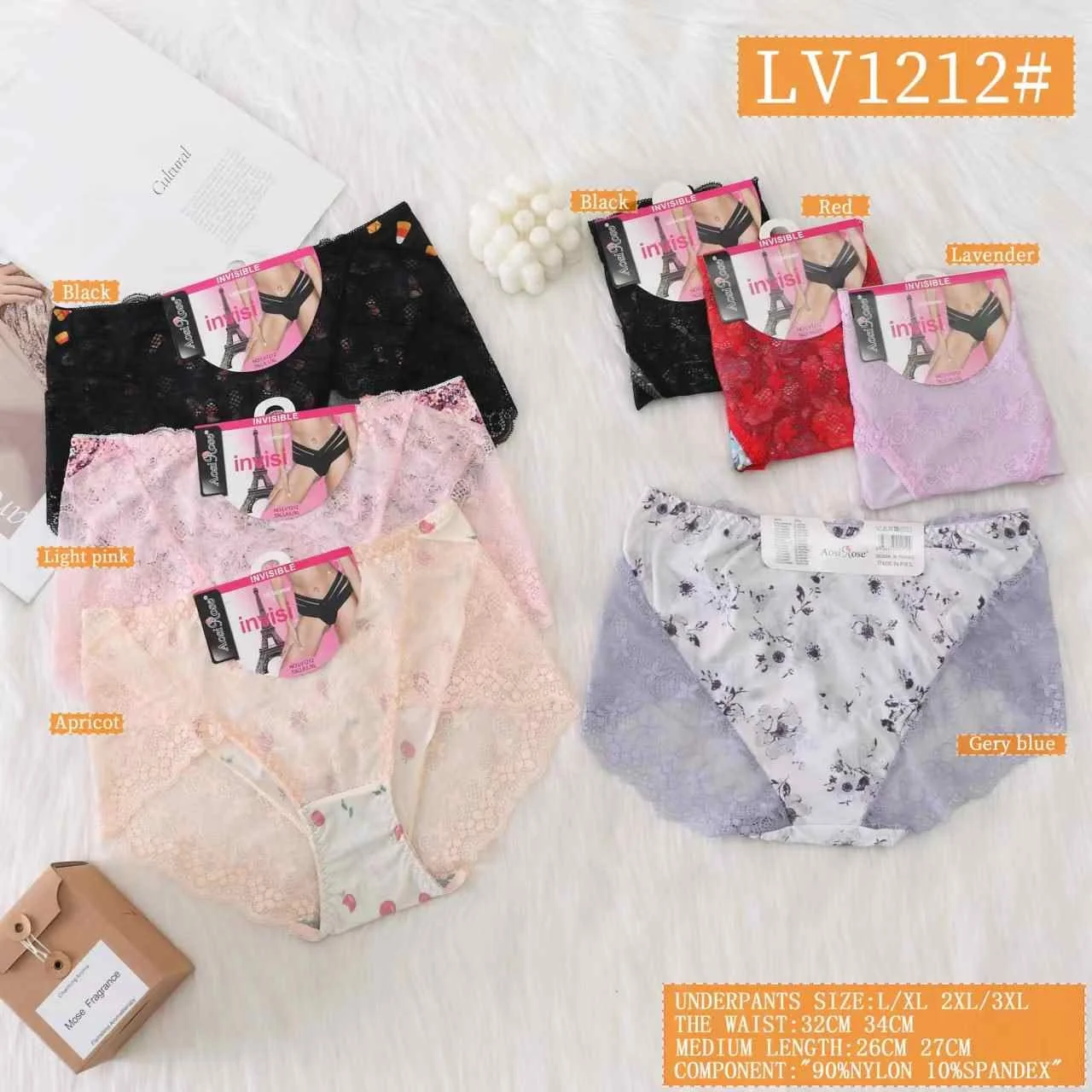 Pantaleta de encaje-HS25-LV1212 1 Pantaleta de encaje-HS25-LV1212