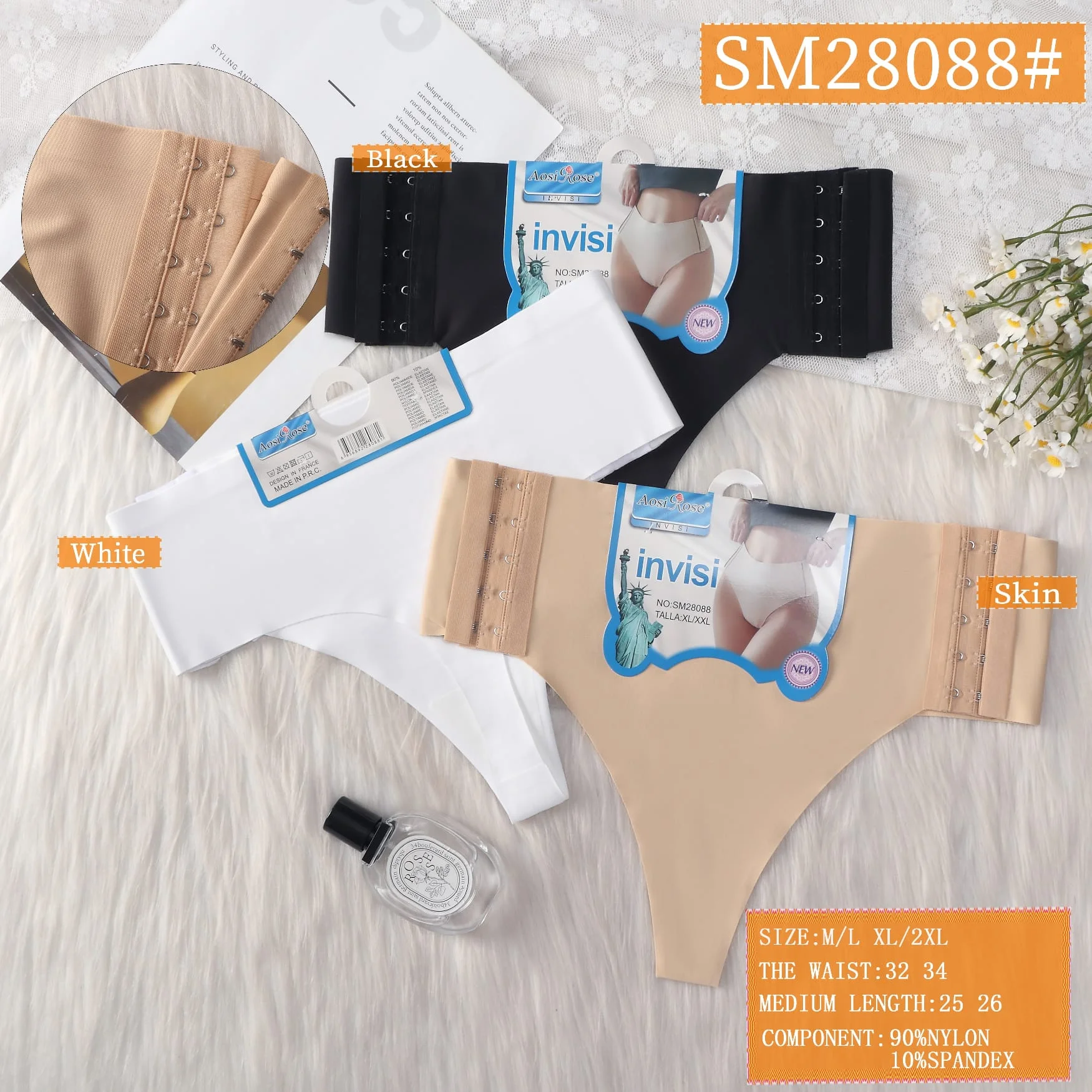 Tanga invisible tipo faja-HS25-SM28088 1 Tanga invisible tipo faja-HS25-SM28088