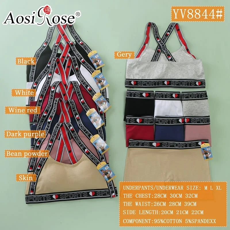 Conjunto Algodon Licra y top-HS25-YV8844 1 Conjunto Algodon Licra y top-HS25-YV8844