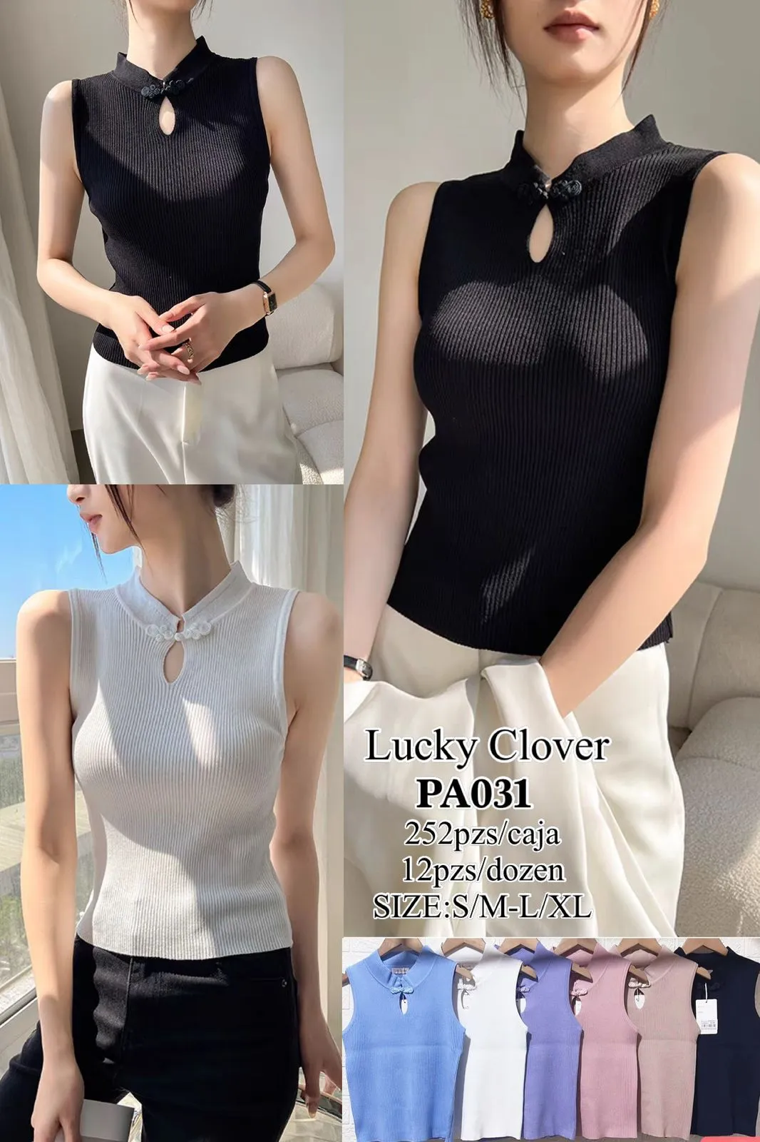 Blusa Sin Mangas-HS25-PA031 1 Blusa Sin Mangas-HS25-PA031