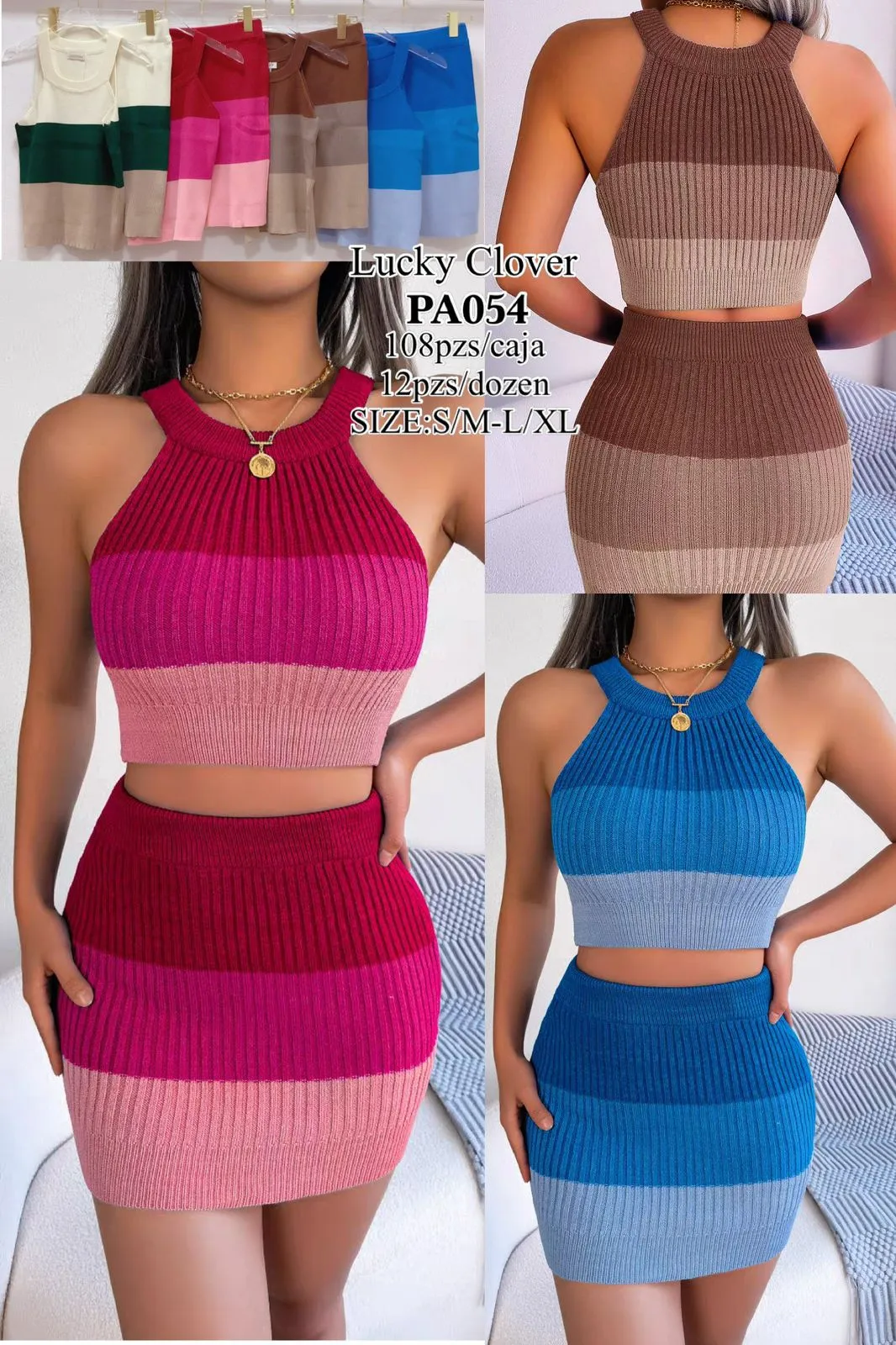 Conjunto Blusa y Falda-HS25-PA054 1 Conjunto Blusa y Falda-HS25-PA054