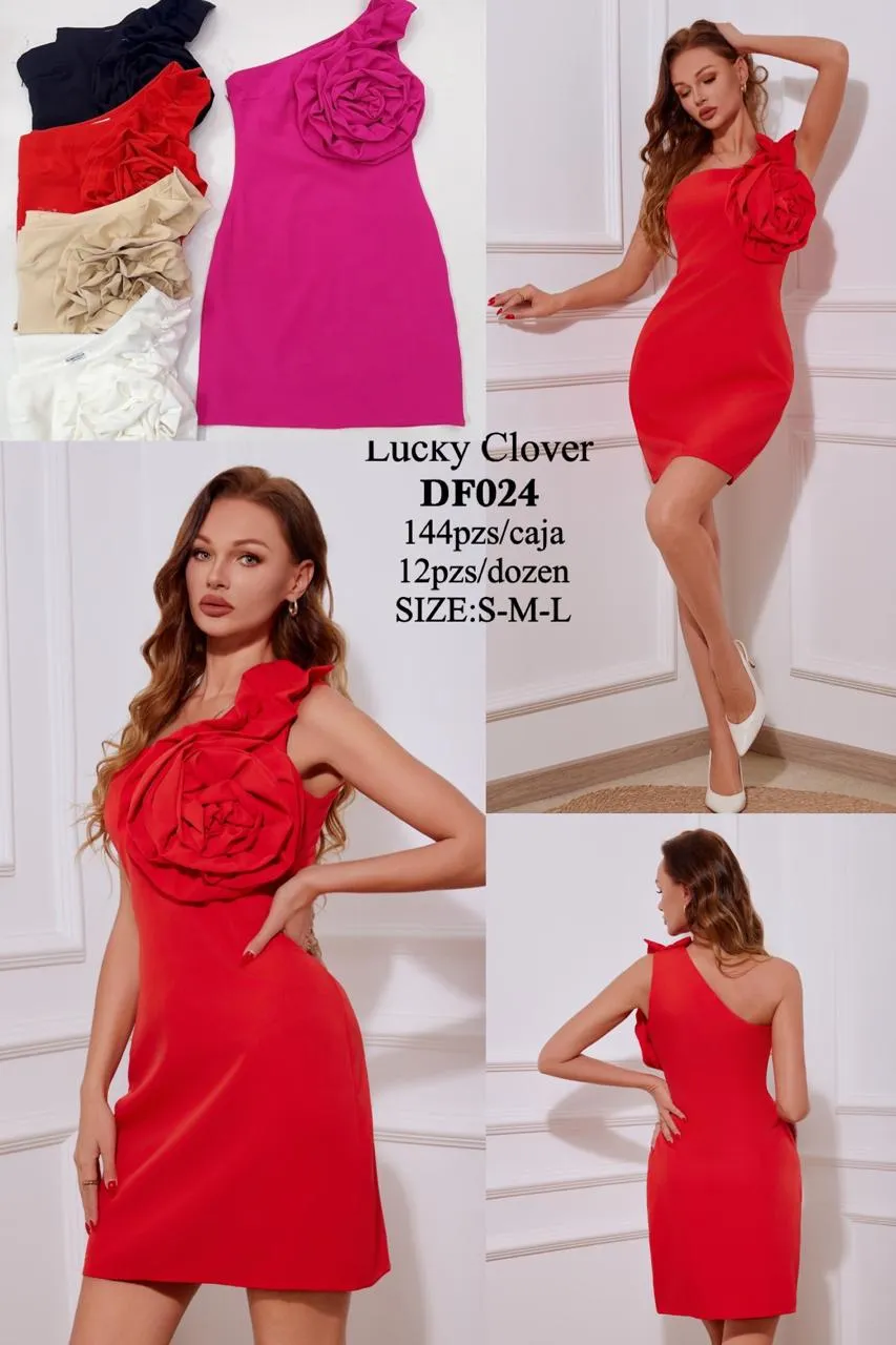 Vestido Ajustado Rosa-HS25-DF024 1 Vestido Ajustado Rosa-HS25-DF024