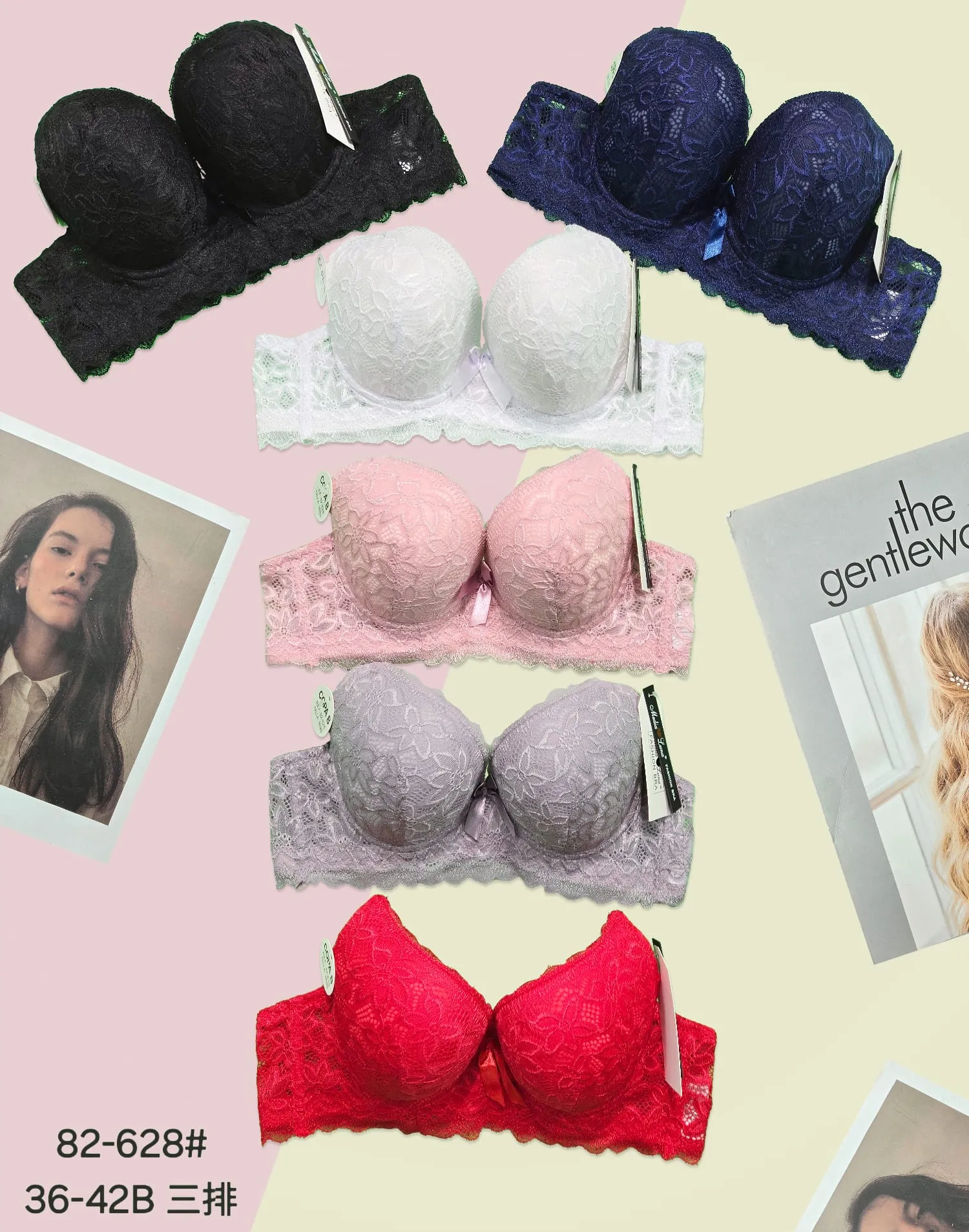 Brasier Con Encaje Elegante-HS25-82-628 1 Brasier Con Encaje Elegante-HS25-82-628