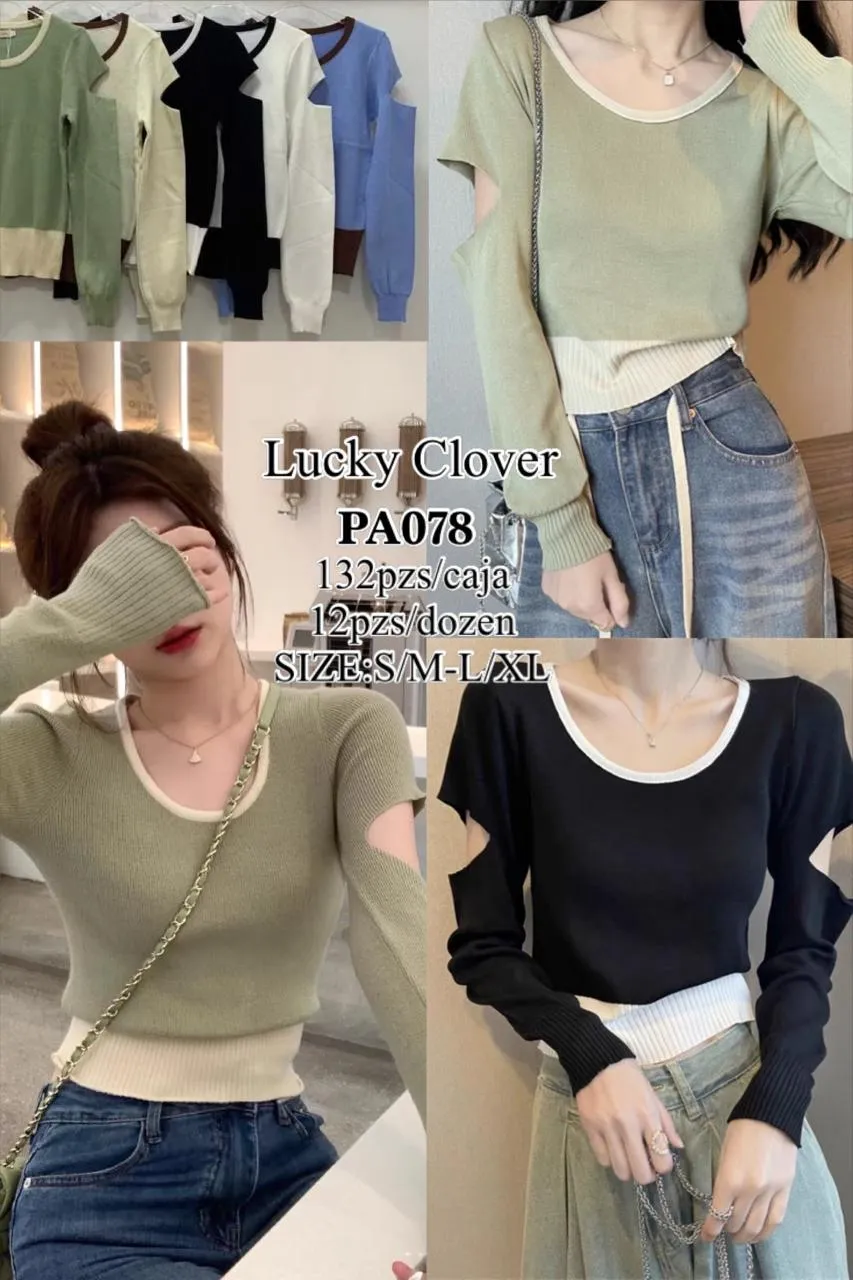 Sueter Con Hombro Al Aire-HS25-PA078 1 Sueter Con Hombro Al Aire-HS25-PA078