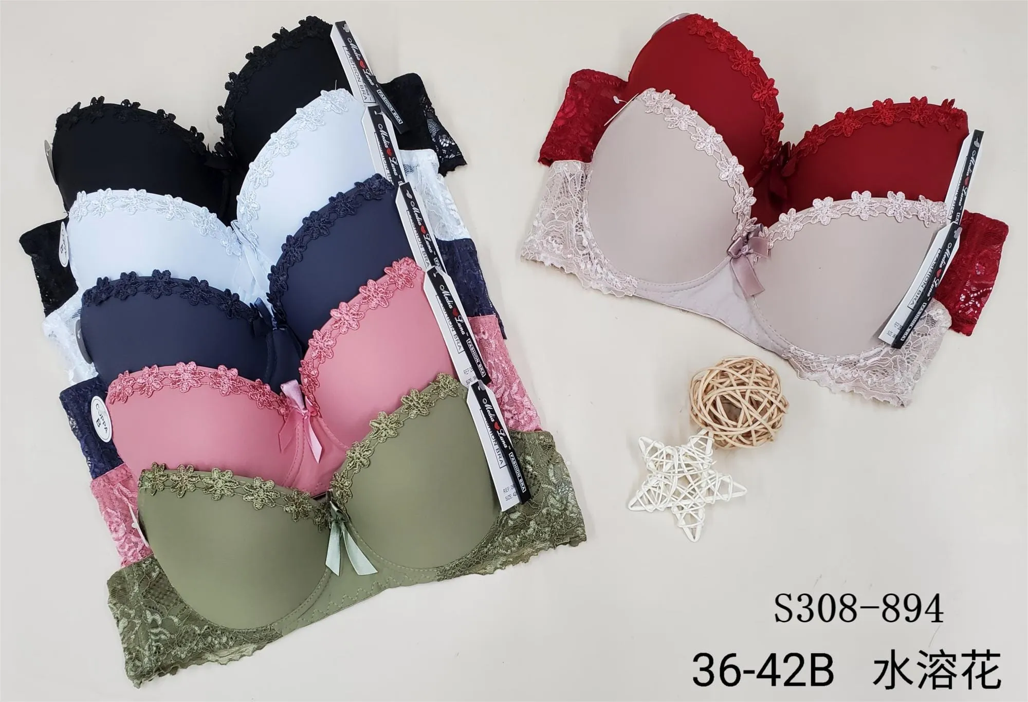 Brasier Con Flores De Encaje-HS25-S308-894 1 Brasier Con Flores De Encaje-HS25-S308-894