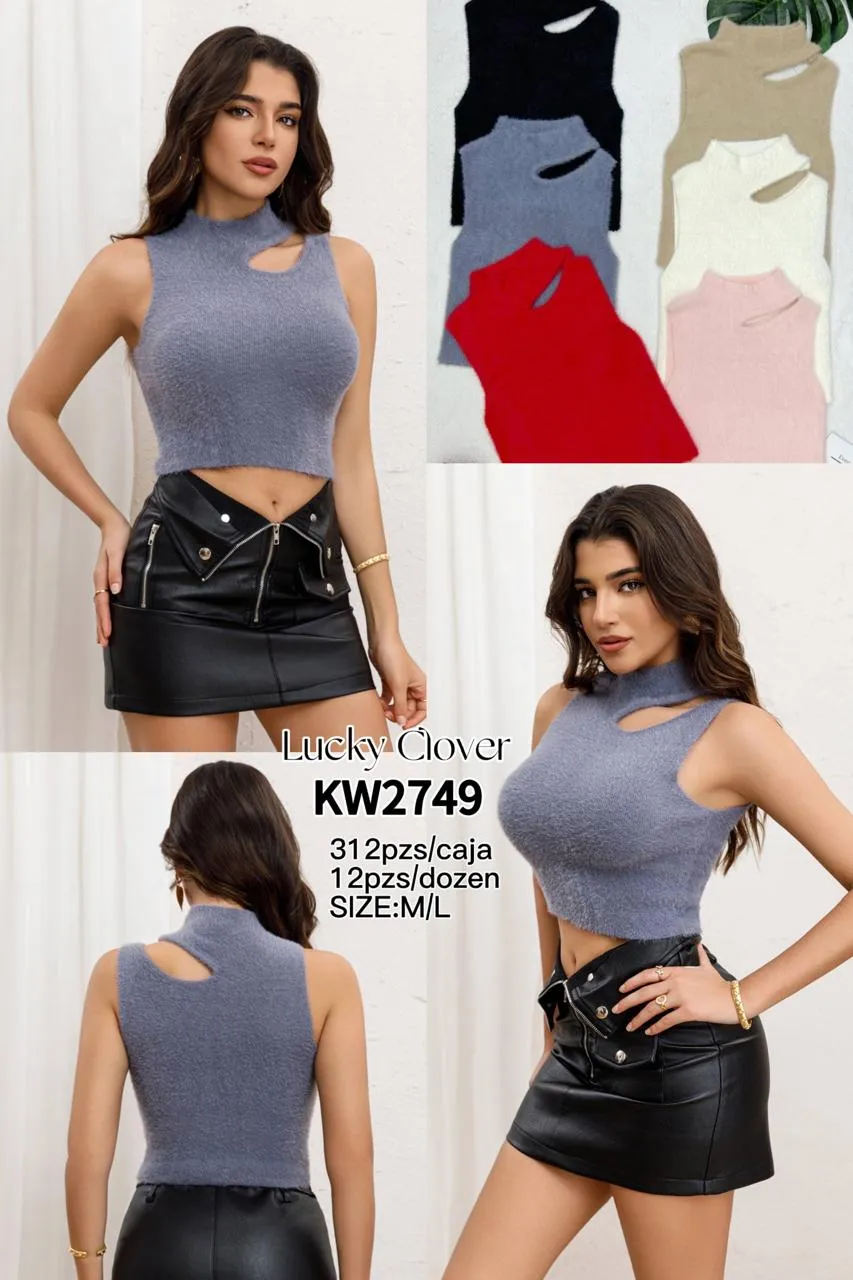 Blusa De Punto Moderna-HS25-KW2749 1 Blusa De Punto Moderna-HS25-KW2749