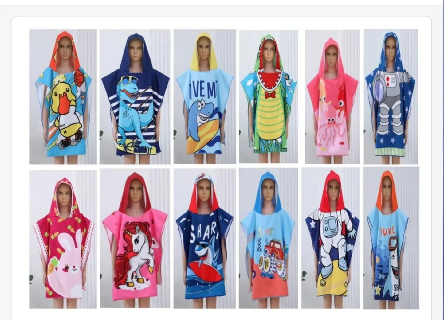 Toalla De Baño Colorida-HS25-Caperuza 1 Toalla De Baño Colorida-HS25-Caperuza