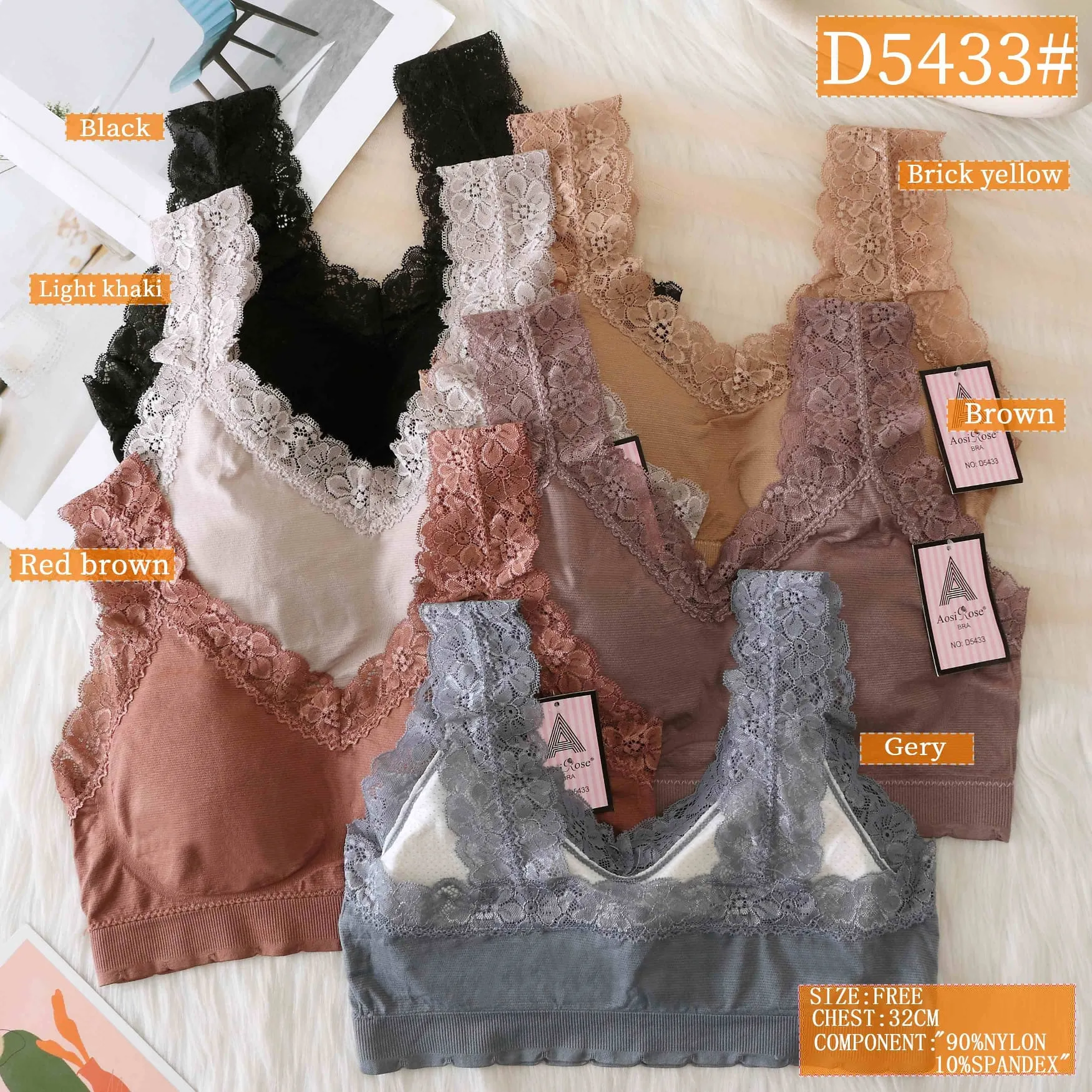 Top Con Encaje Moderno-HS25-D5433 1 Top Con Encaje Moderno-HS25-D5433