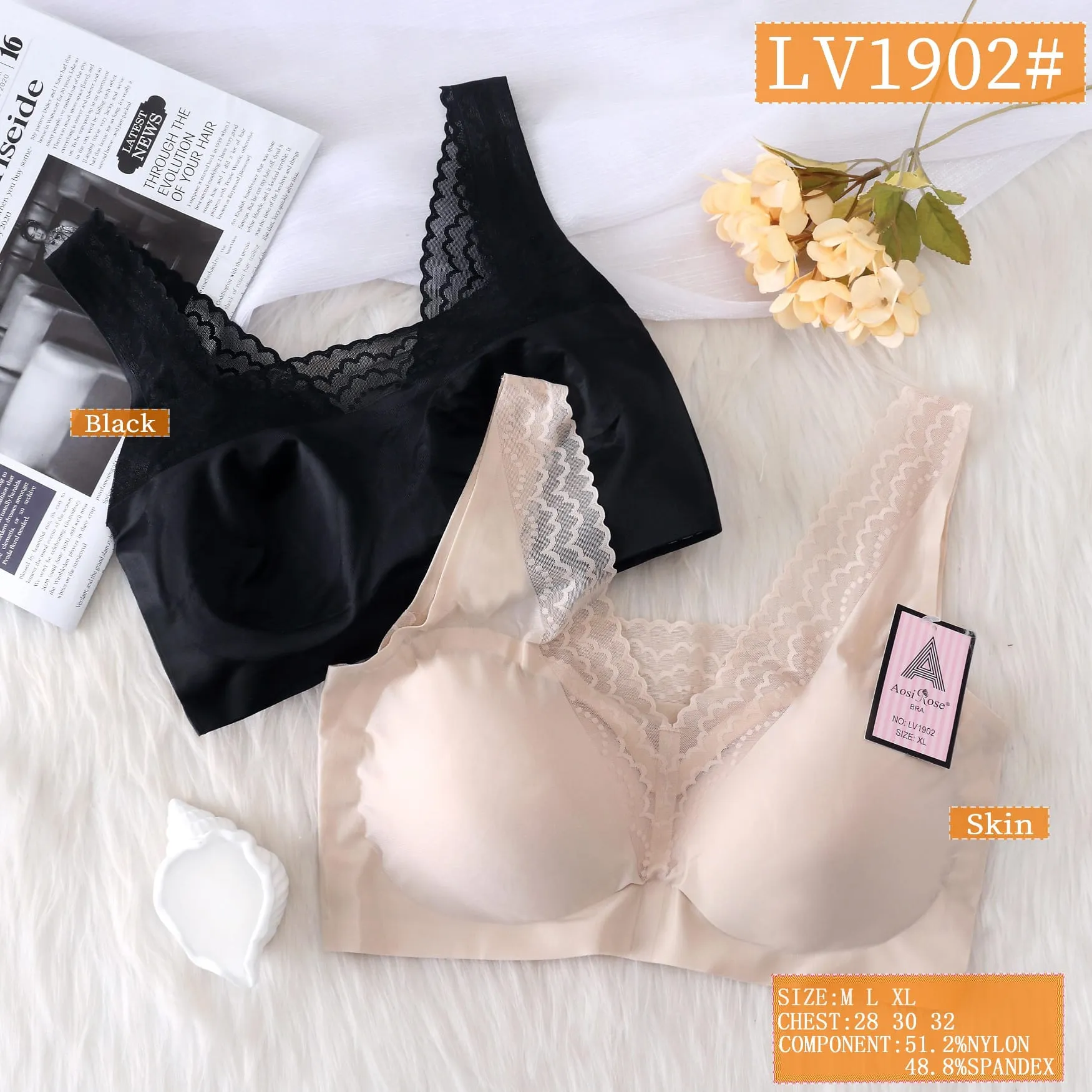 Top Sin Costuras Encaje-HS25-LV1902 1 Top Sin Costuras Encaje-HS25-LV1902