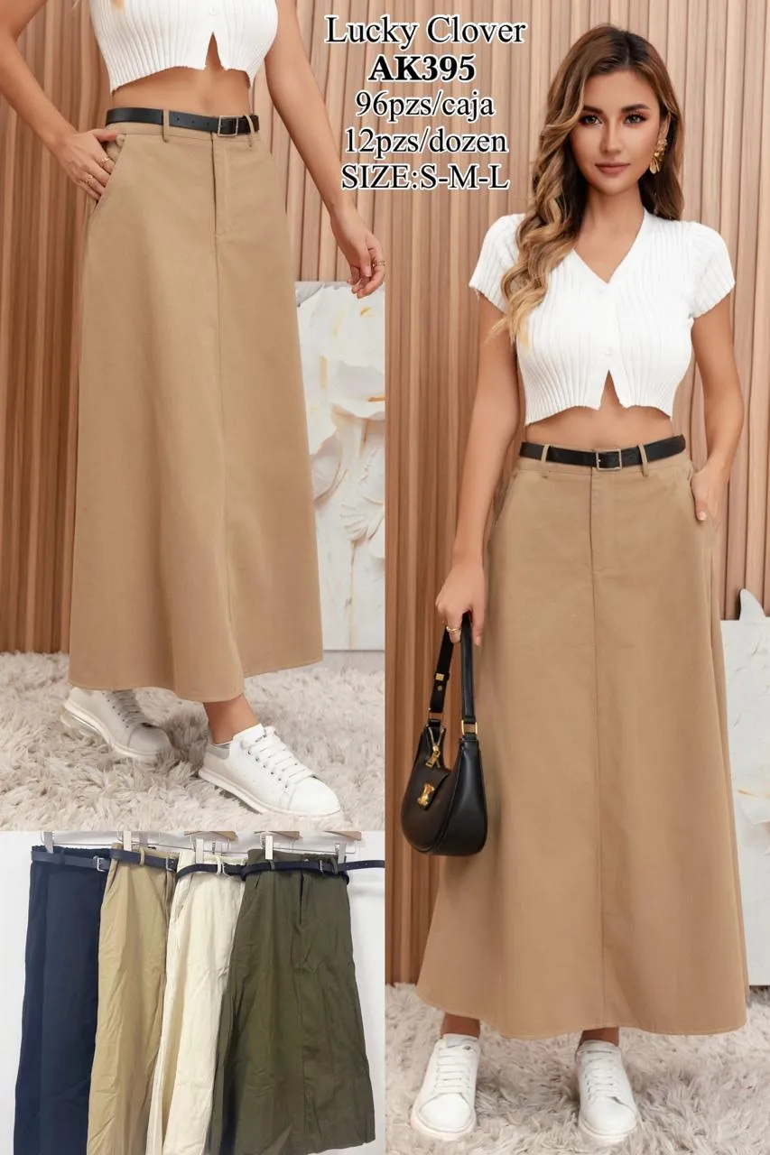 Falda Larga Moderna-HS25-AK395 1 Falda Larga Moderna-HS25-AK395