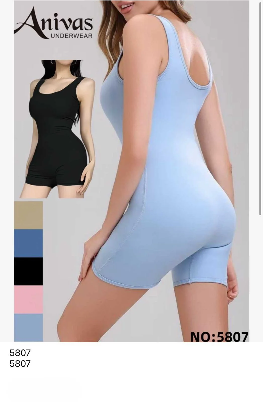 Body enterizo deportivo para mujer-HS25-5807 1 Body enterizo deportivo para mujer-HS25-5807