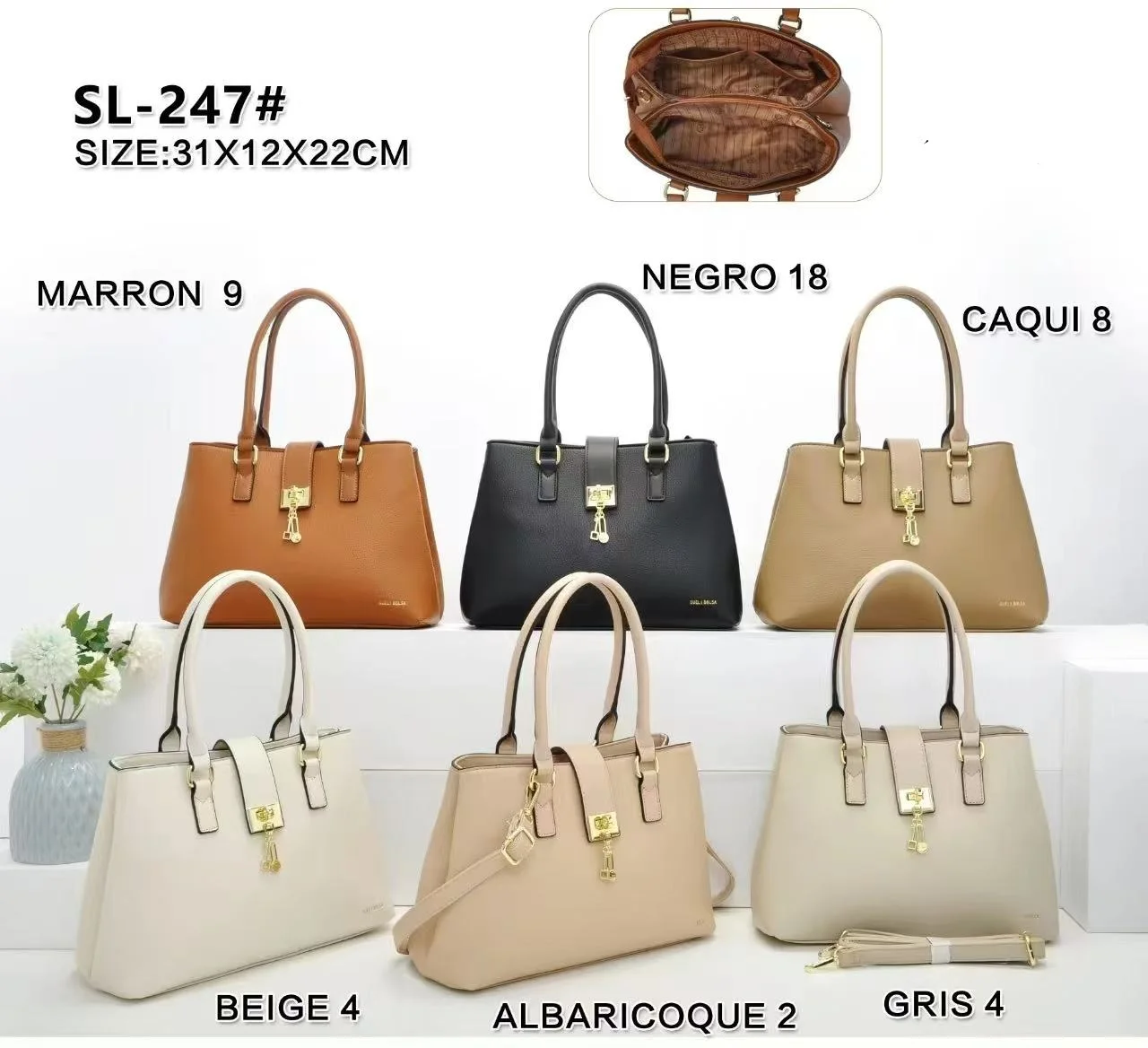 Bolso de mano para mujer-HS25-SL-247# 1 Bolso de mano para mujer-HS25-SL-247#