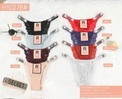 Bragas tipo tanga con encaje-HS25-H10278 1 Bragas tipo tanga con encaje-HS25-H10278