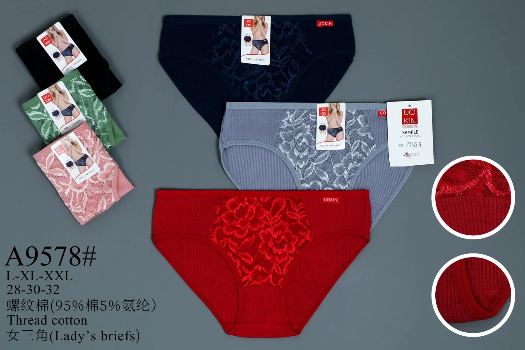 Braguitas con encaje UOKIN-HS25-A9578 1 Braguitas con encaje UOKIN-HS25-A9578