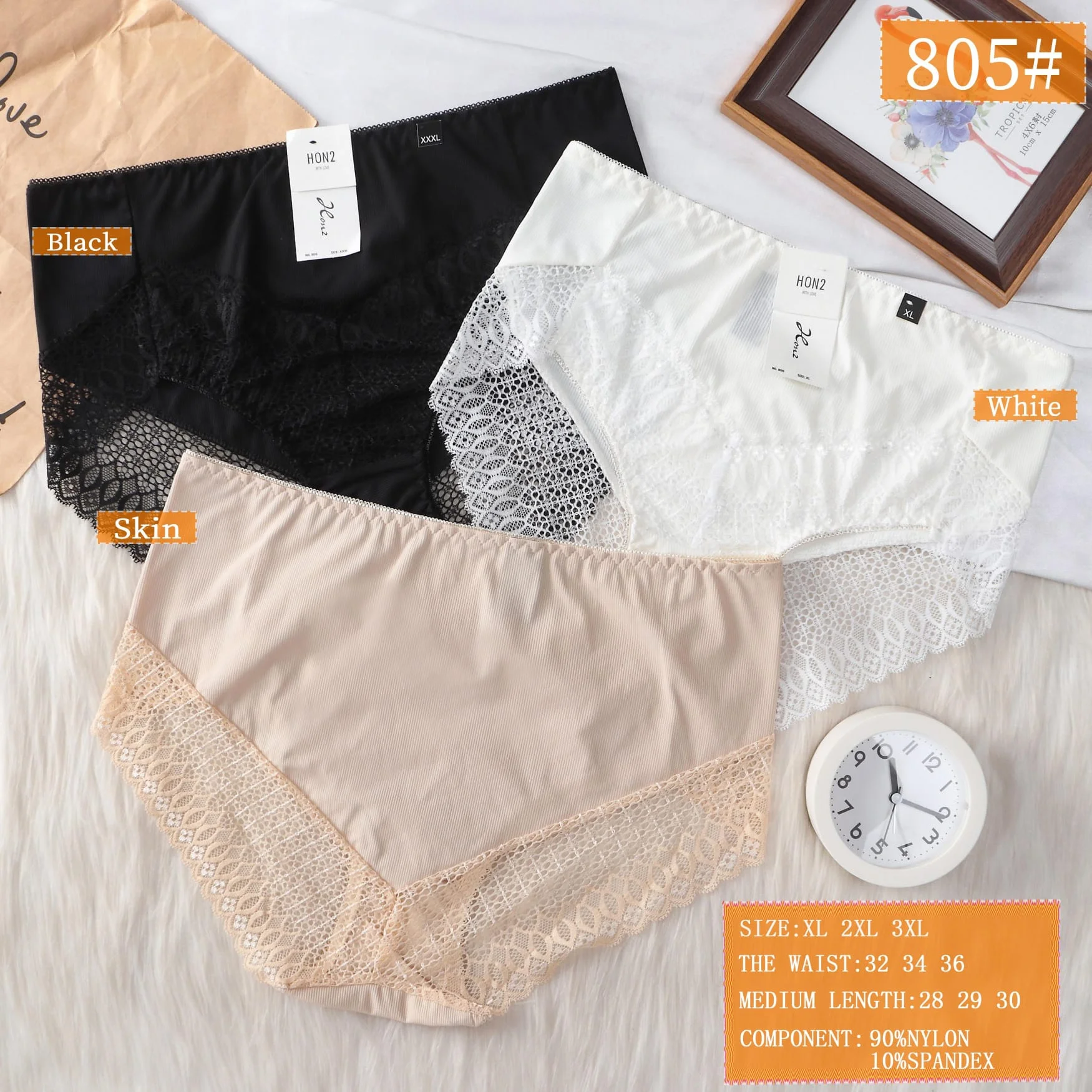 Braguitas de encaje HON2-HS25-805# 1 Braguitas de encaje HON2-HS25-805#