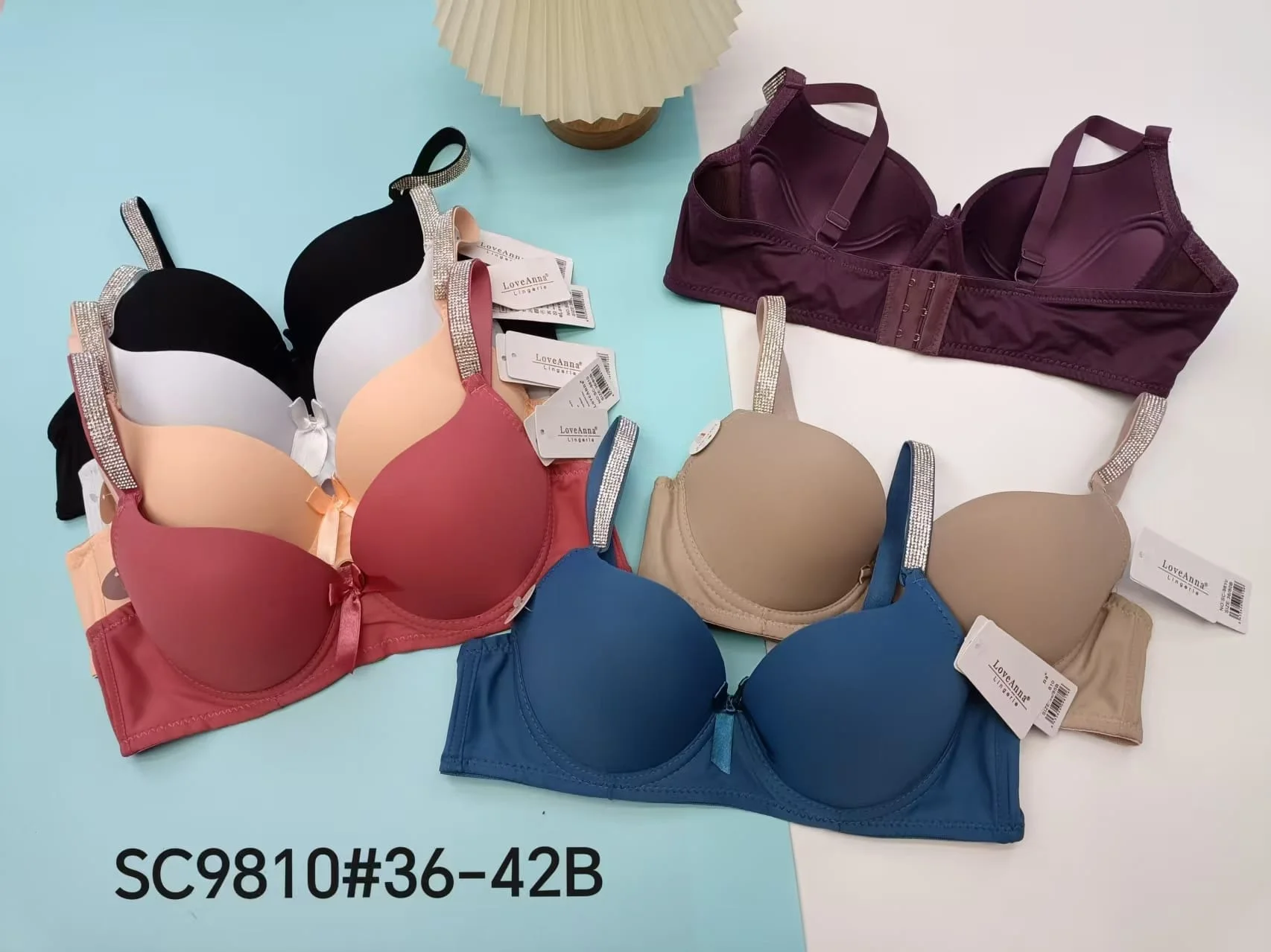 Brasieres con tirantes de brillantes-HS25-SC9810 1 Brasieres con tirantes de brillantes-HS25-SC9810