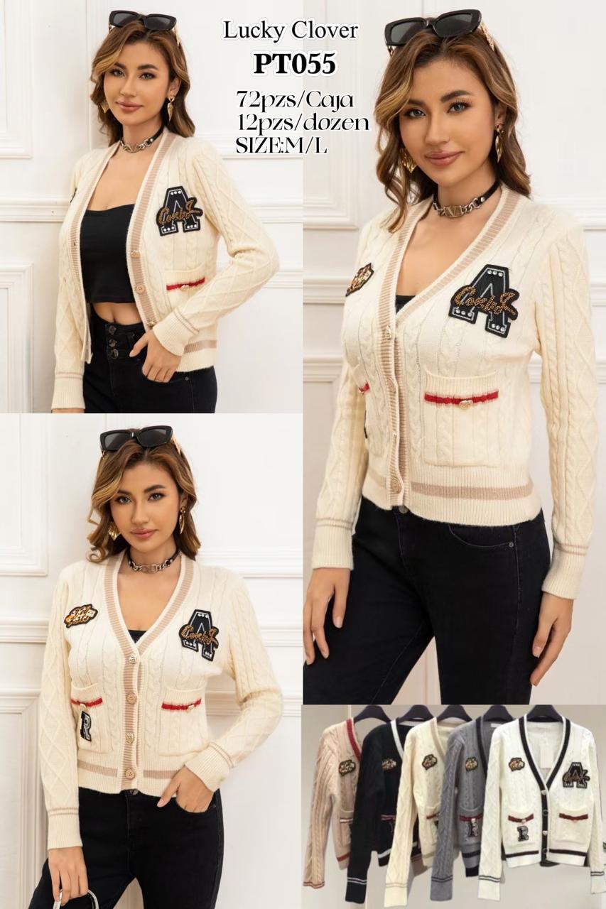 Cardigan con apliques-HS25-PT055 1 Cardigan con apliques-HS25-PT055