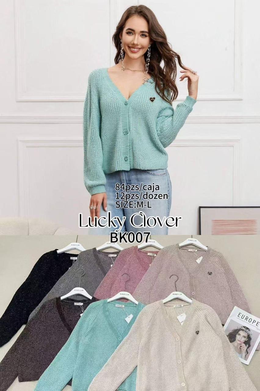 Cardigan tejido con boton-HS25-BK007 1 Cardigan tejido con boton-HS25-BK007