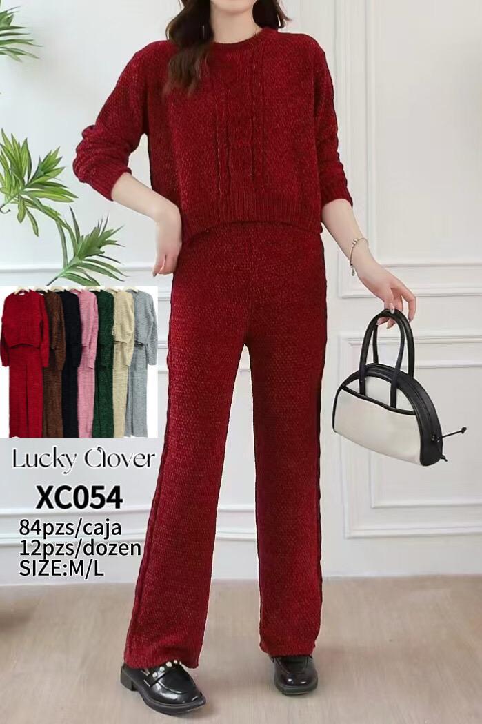 Conjunto de sueter y pantalon-HS25-XC054 1 Conjunto de sueter y pantalon-HS25-XC054
