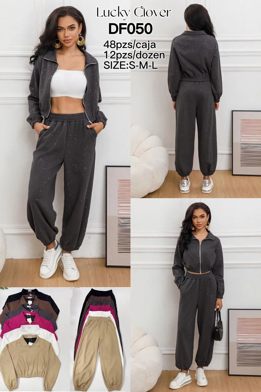 Conjunto deportivo de dos piezas Lucky Clover-HS25-DF050 1 Conjunto deportivo de dos piezas Lucky Clover-HS25-DF050