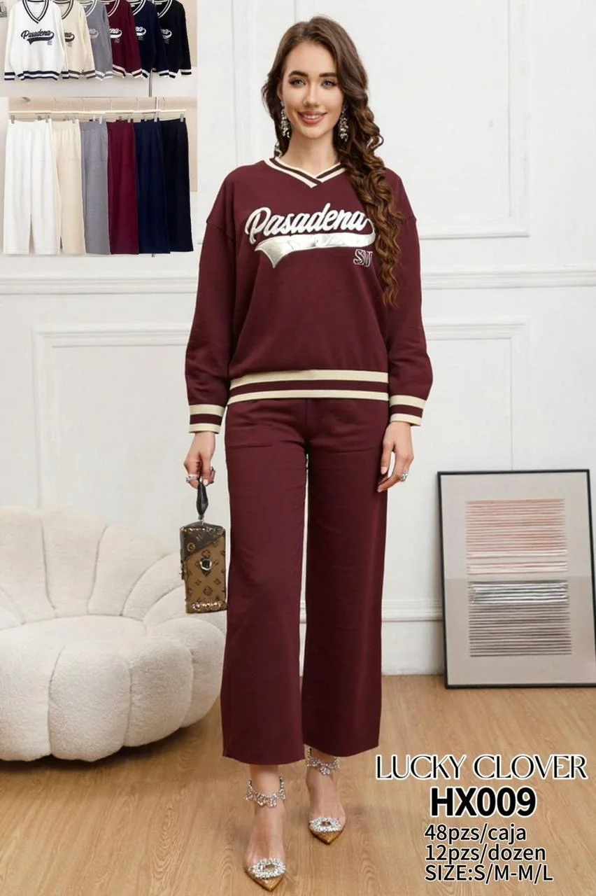 Conjunto deportivo de pantalon y sudadera Pasadena-HS25-HX009 1 Conjunto deportivo de pantalon y sudadera Pasadena-HS25-HX009