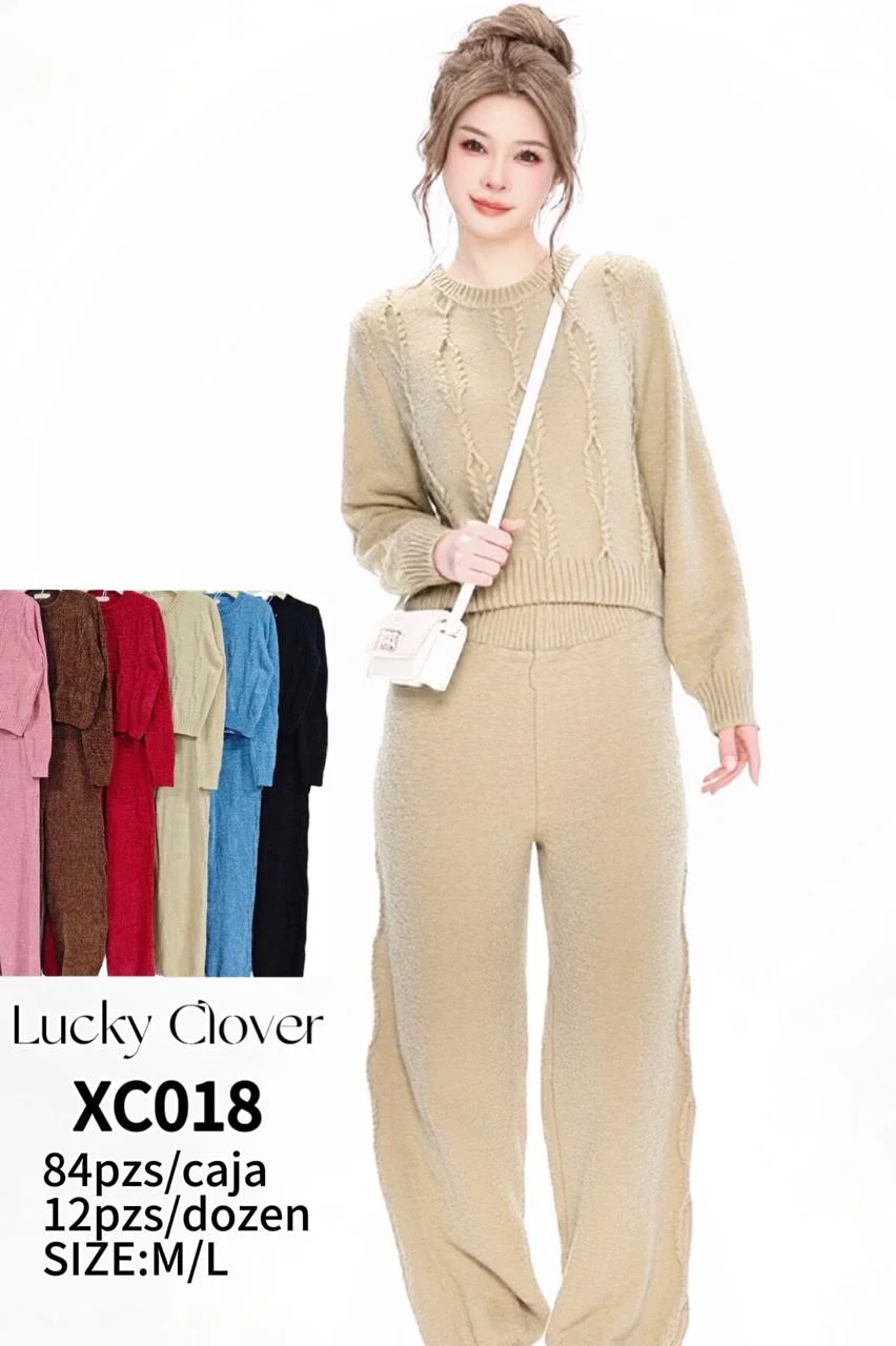 Conjunto sueter y pantalon mujer-HS25-XC018 1 Conjunto sueter y pantalon mujer-HS25-XC018