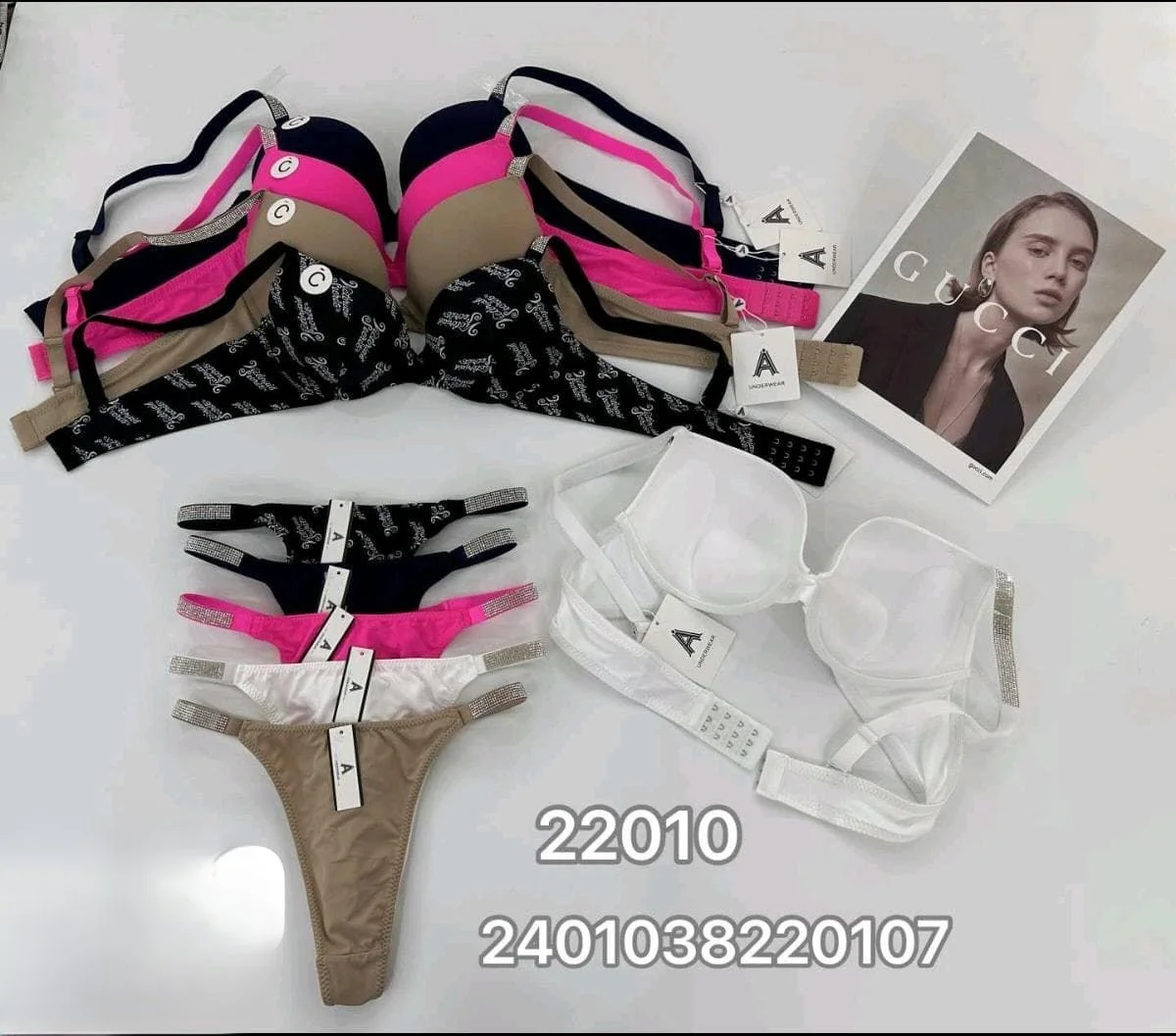 Lencería de mujer con sujetador y tanga-HS25-22010 1 Lencería de mujer con sujetador y tanga-HS25-22010