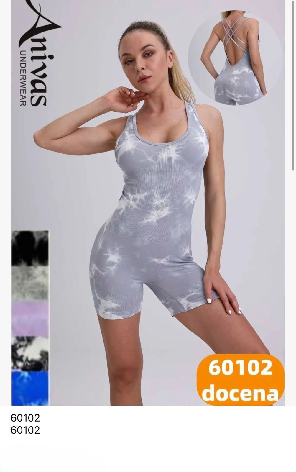 Mono deportivo corto tie-HS25-60102 1 Mono deportivo corto tie-HS25-60102