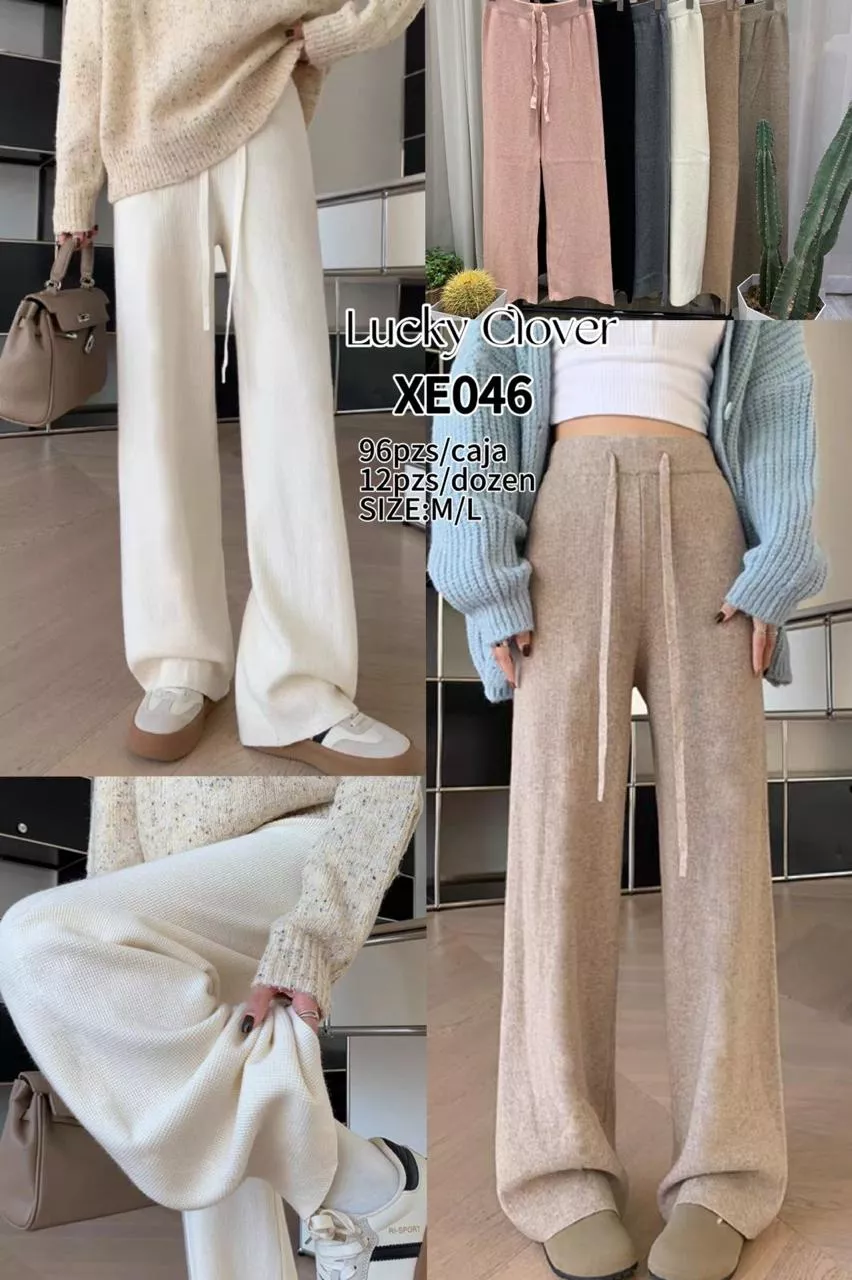 Pantalon de punto palazzo-HS25-XE046 1 Pantalon de punto palazzo-HS25-XE046