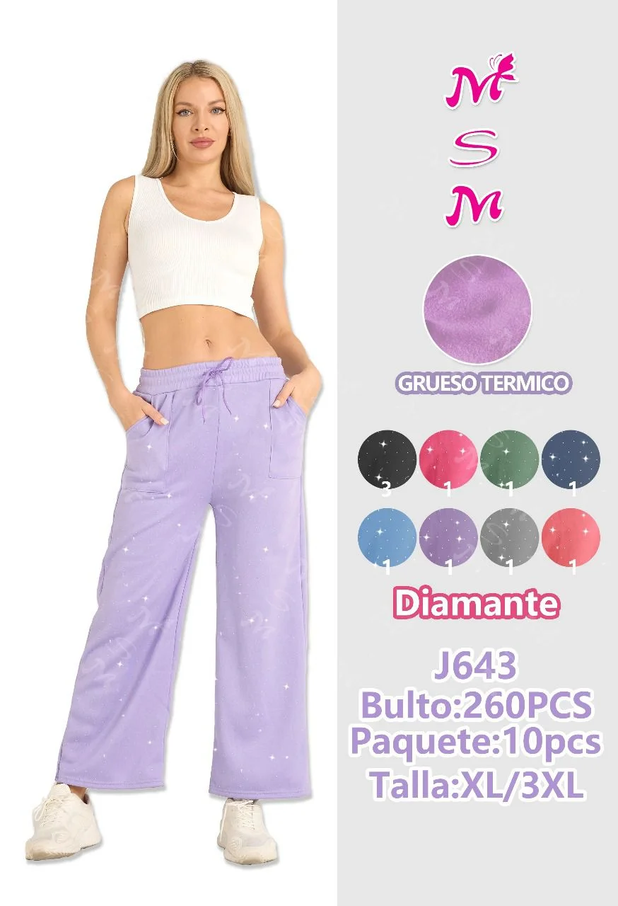 Pantalón Diamante Grueso Termico-0-J643 1 Pantalón Diamante Grueso Termico-0-J643