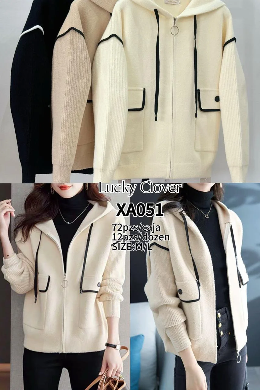 Sueter con capucha y cremallera-HS25-XA051 1 Sueter con capucha y cremallera-HS25-XA051