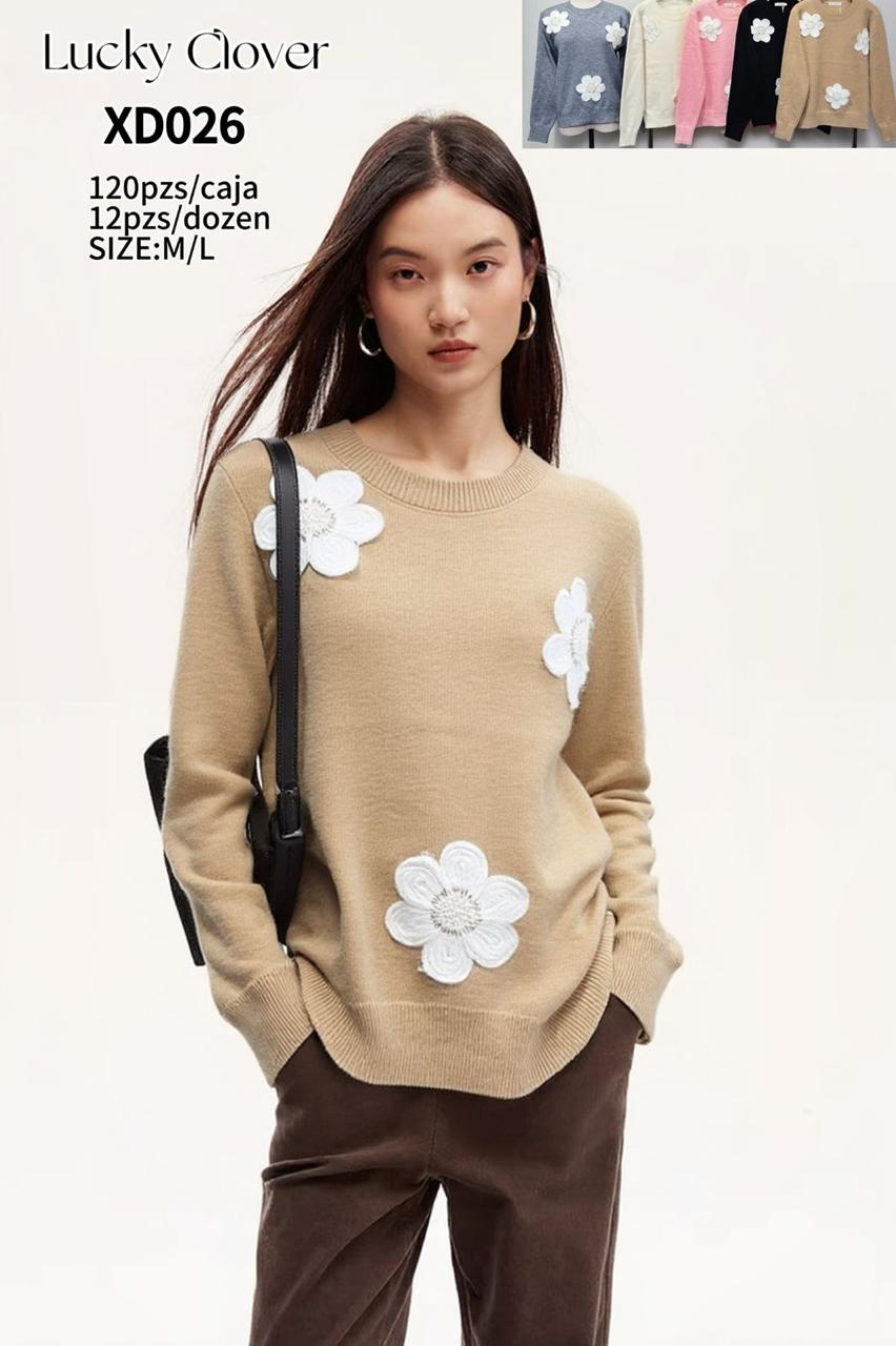 Sueter con flores-HS25-XD026 1 Sueter con flores-HS25-XD026