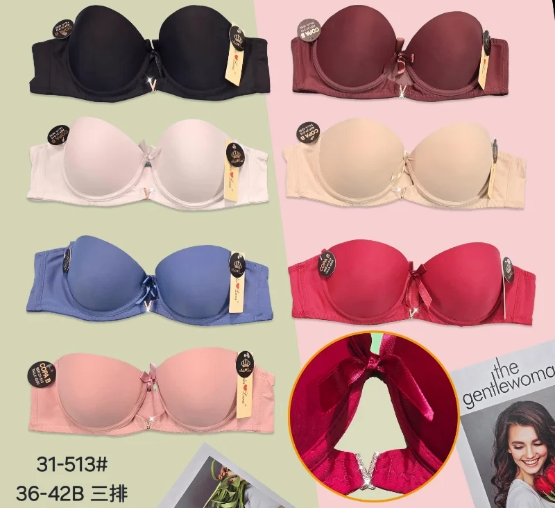 Sujetador strapless con moño-HS25-31-513 1 Sujetador strapless con moño-HS25-31-513