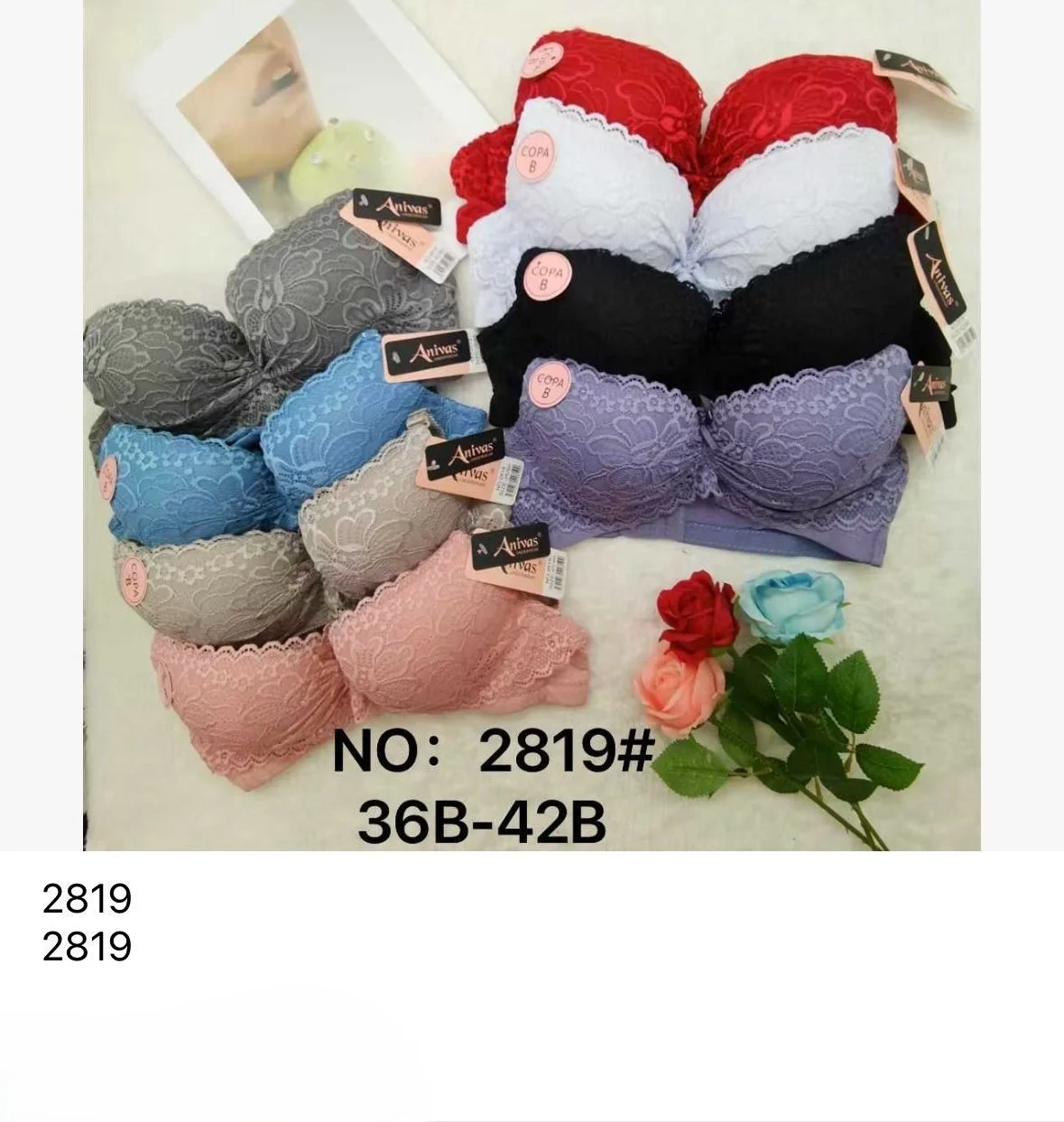 Sujetadores de encaje con aros-HS25-2819 1 Sujetadores de encaje con aros-HS25-2819