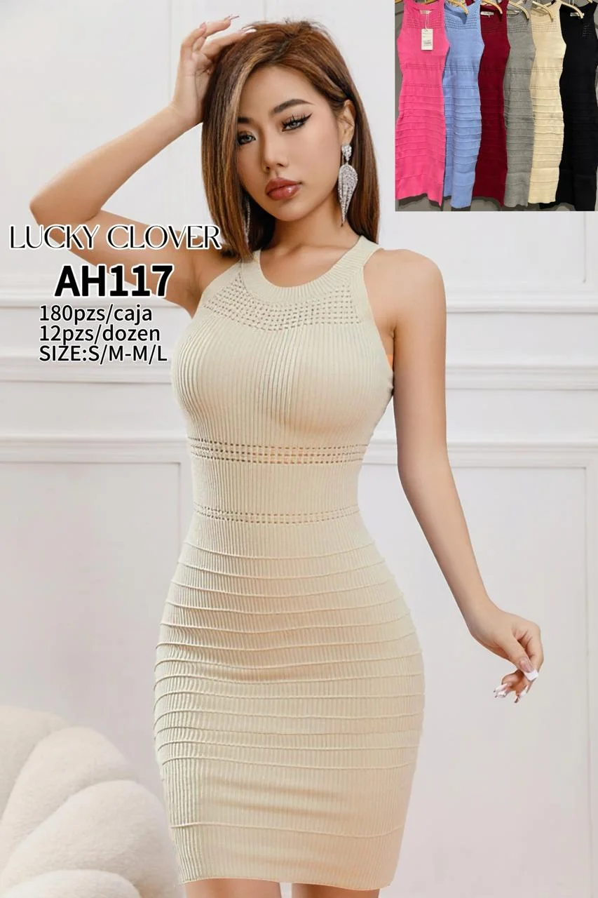 Vestido ajustado de punto-HS25-AH117 1 Vestido ajustado de punto-HS25-AH117