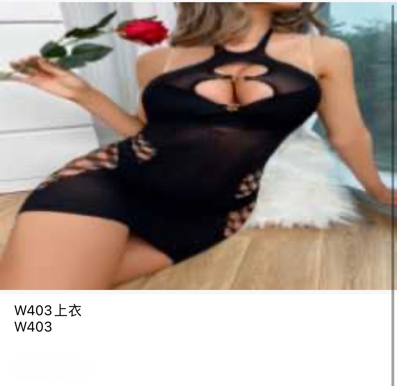 Vestido corto con encaje-HS25-W403 1 Vestido corto con encaje-HS25-W403