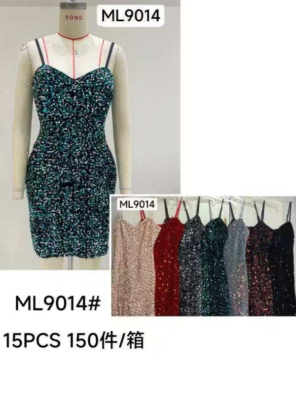 Vestido de fiesta con lentejuelas-HS25-ML9014 1 Vestido de fiesta con lentejuelas-HS25-ML9014