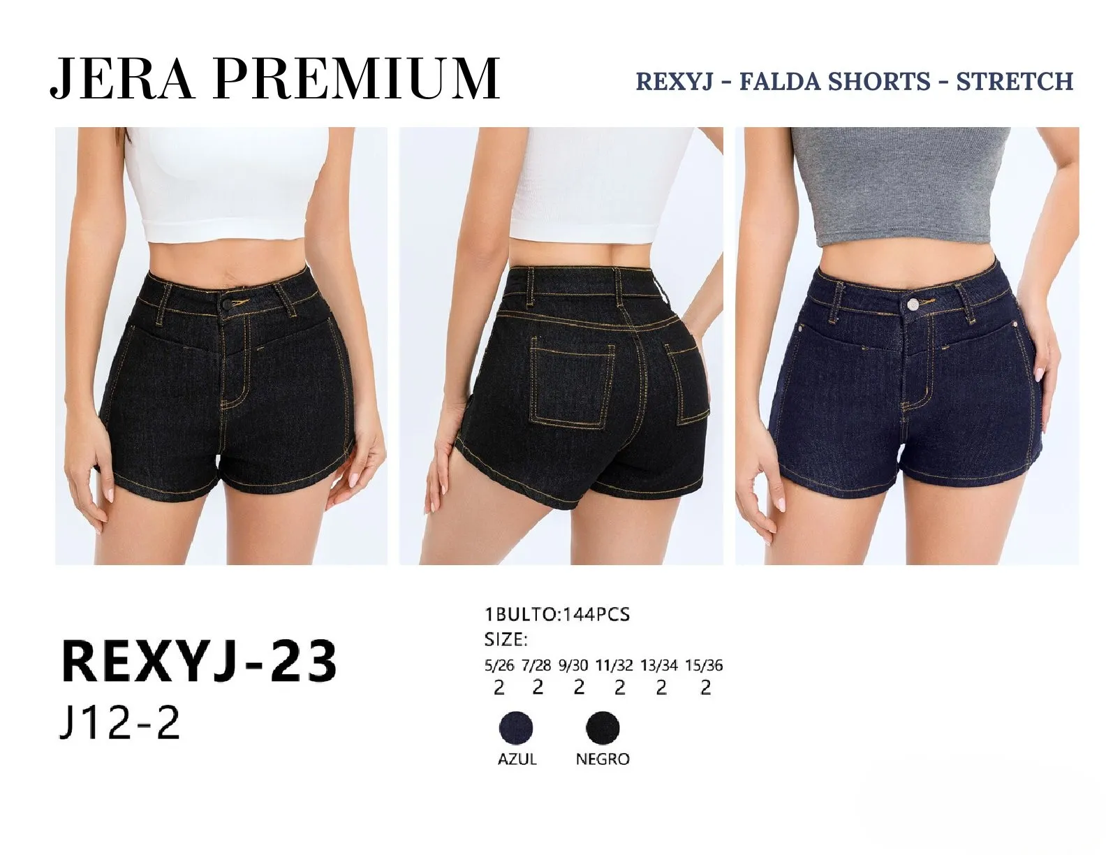 REXYJ-23-AZUL - Short Dama Jera Premium-6-REXYJ-23-AZUL 1 REXYJ-23-AZUL - Short Dama Jera Premium-6-REXYJ-23-AZUL