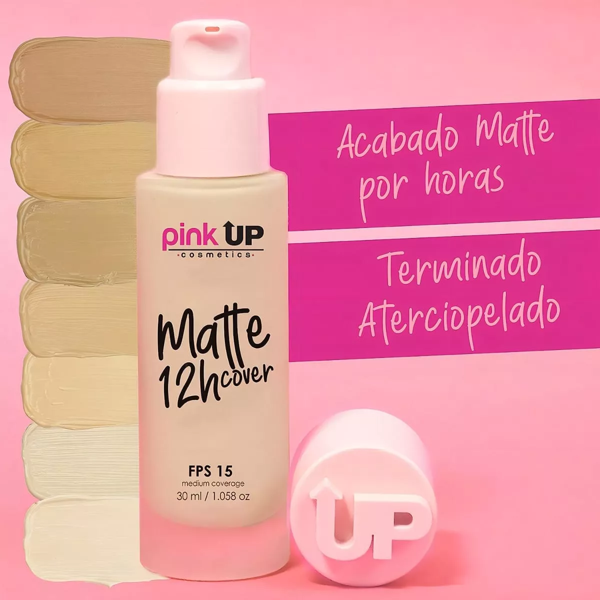 Base de Maquillaje Matte Pink Up-0-PKMHR 1 Base de Maquillaje Matte Pink Up-0-PKMHR