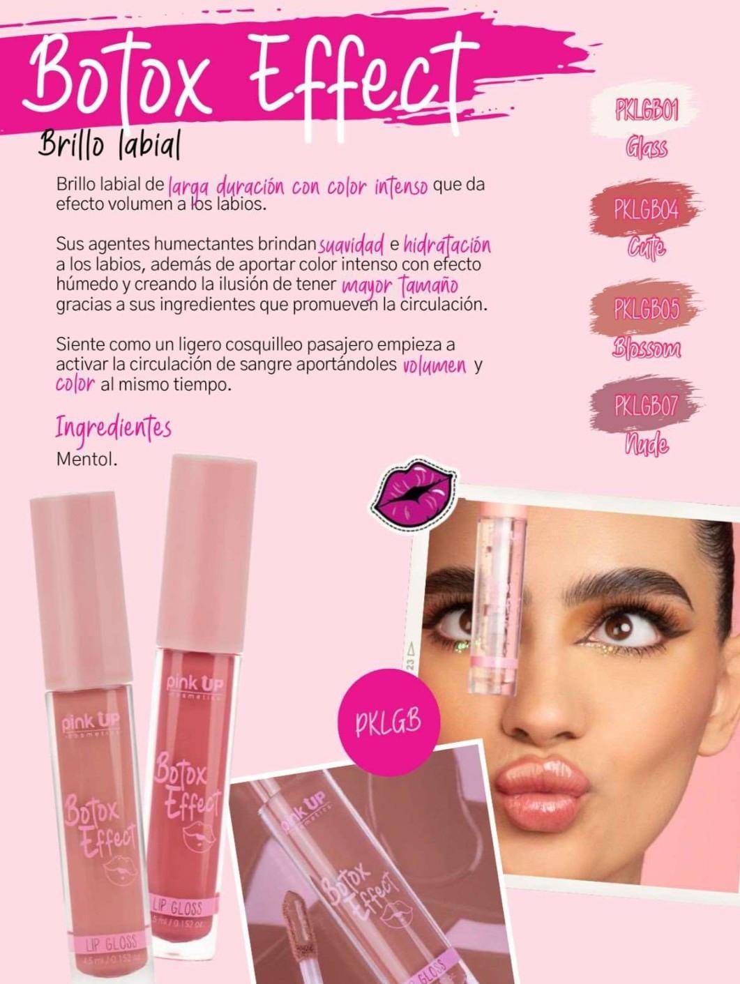 Brillo labial Botox Effect Pink Up-0-PKLGB 1 Brillo labial Botox Effect Pink Up-0-PKLGB