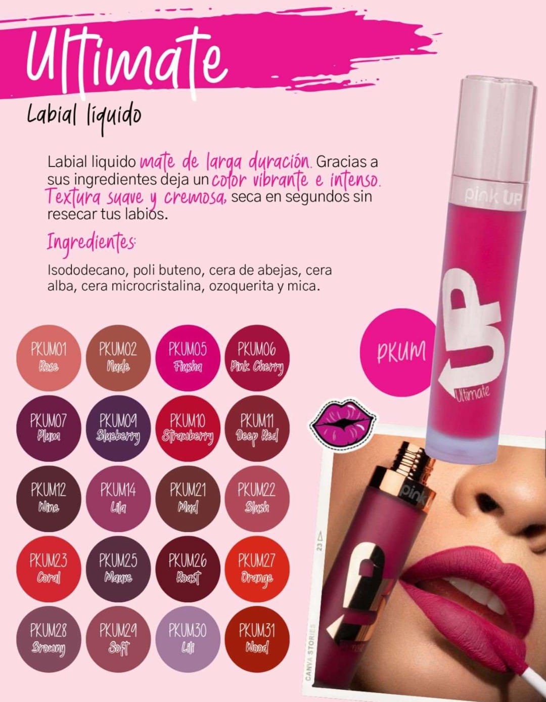 Labial liquido Matte-0-PKUM 1 Labial liquido Matte-0-PKUM