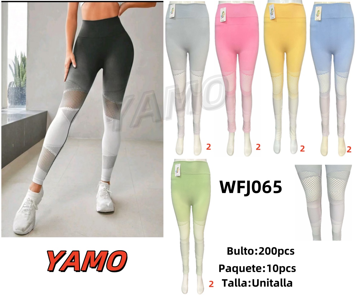 Leggings Deportivos con Malla-WFJ065 1 Leggings Deportivos con Malla-WFJ065
