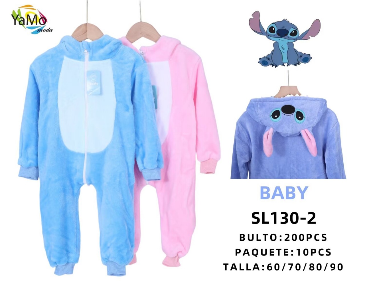 Mameluco Infantil Stitch-SL130-2 1 Mameluco Infantil Stitch-SL130-2