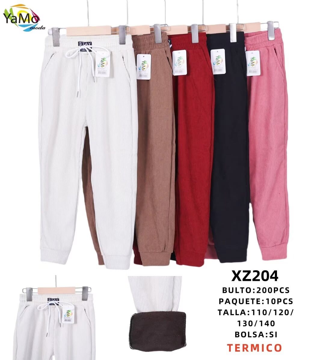 Pantalones de pana térmicos para niño-XZ204 1 Pantalones de pana térmicos para niño-XZ204