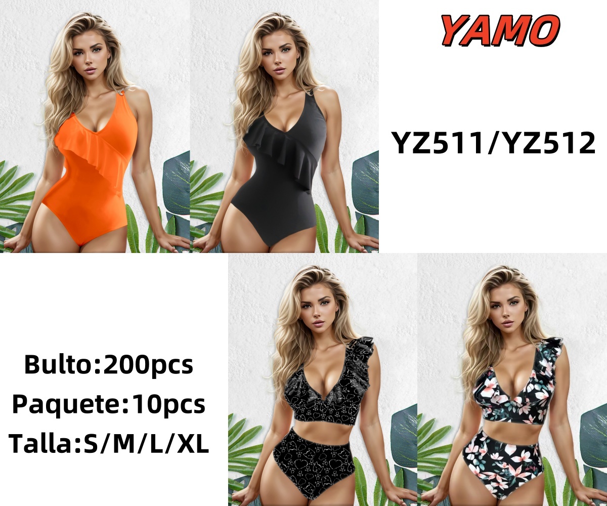 Traje de baño de mujer-YZ511 1 Traje de baño de mujer-YZ511